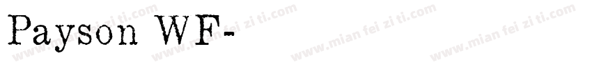 Payson WF字体转换